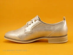 Tamaris 1-23204-20 Light Gold - Derby Femme Metallise -Optimal Chaussures Magasin cd24607c73b9e66c561f35ea11d5d5ef img 6454.jpg 181698