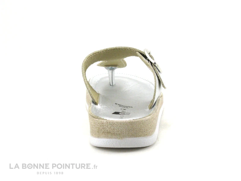 Flex Is PETUNIAC Argento - Tong Femme Reglable Cuir Argent 4 Flex Is PETUNIAC Argento - Tong Femme Reglable Cuir Argent – Image 4