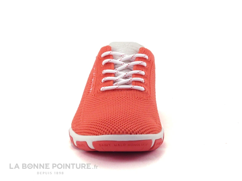 TBS JAZARIA Q7086 - Sneakers Flyknit Eco Pet Corail - Basket Orange Femme 2 TBS JAZARIA Q7086 - Sneakers Flyknit Eco Pet Corail - Basket Orange Femme â Image 2