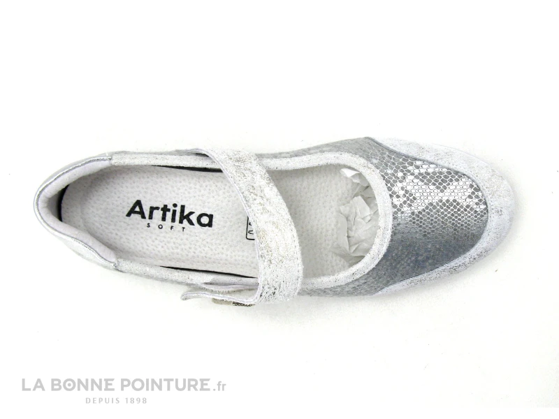 Artika MENOURE Silver 862001 - Ballerine Argent Avec Bride A Scratch 6 Artika MENOURE Silver 862001 - Ballerine Argent Avec Bride A Scratch – Image 6