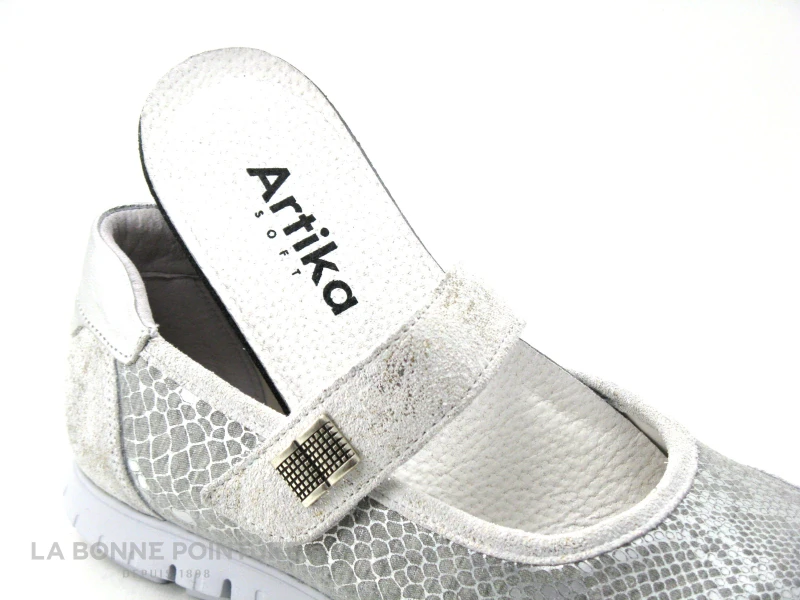 Artika MENOURE Silver 862001 - Ballerine Argent Avec Bride A Scratch 5 Artika MENOURE Silver 862001 - Ballerine Argent Avec Bride A Scratch – Image 5