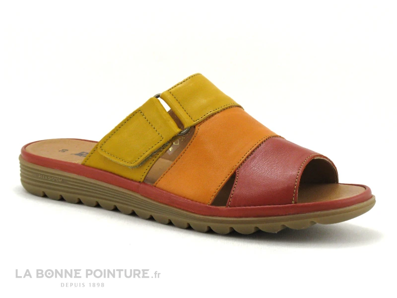 Morans FAFILE Brique Rouge - Orange - Jaune - Mule Reglable 5 Morans FAFILE Brique Rouge - Orange - Jaune - Mule Reglable – Image 5