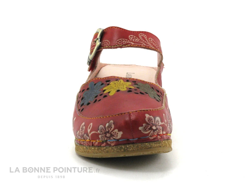 Laura Vita FACSCINEO 33 Cerise - Sabot Reglable - Talon Compense 2 Laura Vita FACSCINEO 33 Cerise - Sabot Reglable - Talon Compense – Image 2