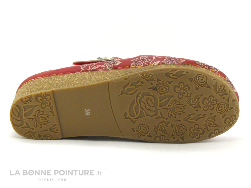 Laura Vita FACSCINEO 33 Cerise - Sabot Reglable - Talon Compense 7 Laura Vita FACSCINEO 33 Cerise - Sabot Reglable - Talon Compense – Image 7