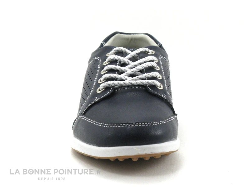 Morans WADLEY Marine - Chaussure A Lacet Femme Cuir Bleu 2 Morans WADLEY Marine - Chaussure A Lacet Femme Cuir Bleu – Image 2