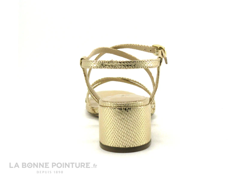 Tamaris 1-28204-20 Lt Gold Struct - Sandale Or Femme - Talon Carre 4 Tamaris 1-28204-20 Lt Gold Struct - Sandale Or Femme - Talon Carre – Image 4