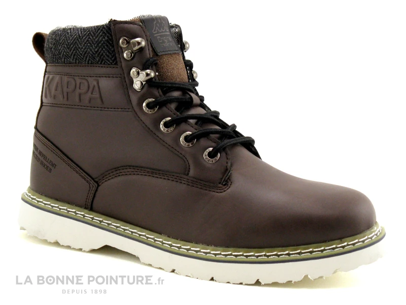 Kappa LOGO WHYMPER - 303WAU0 Marron - Gris - Chaussure Montante 1 Kappa LOGO WHYMPER - 303WAU0 Marron - Gris - Chaussure Montante