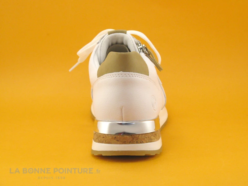 Remonte D2536-80 - Blanc Beige Argent - Basket Basse Femme 4 Remonte D2536-80 - Blanc Beige Argent - Basket Basse Femme â Image 4