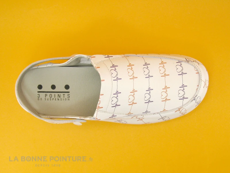 3 Points De Suspension KIADO Blanc - Sabot Femme En Cuir 5 3 Points De Suspension KIADO Blanc - Sabot Femme En Cuir – Image 5