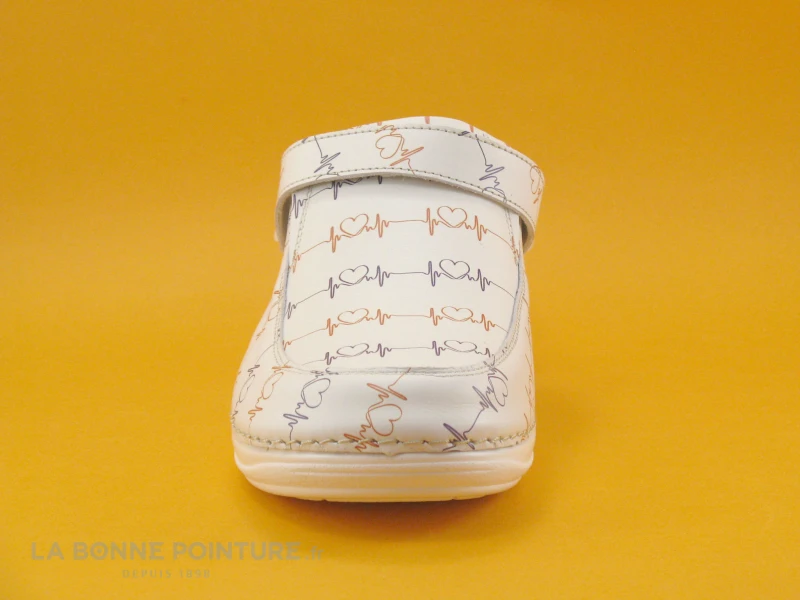 3 Points De Suspension KIADO Blanc - Sabot Femme En Cuir 2 3 Points De Suspension KIADO Blanc - Sabot Femme En Cuir – Image 2