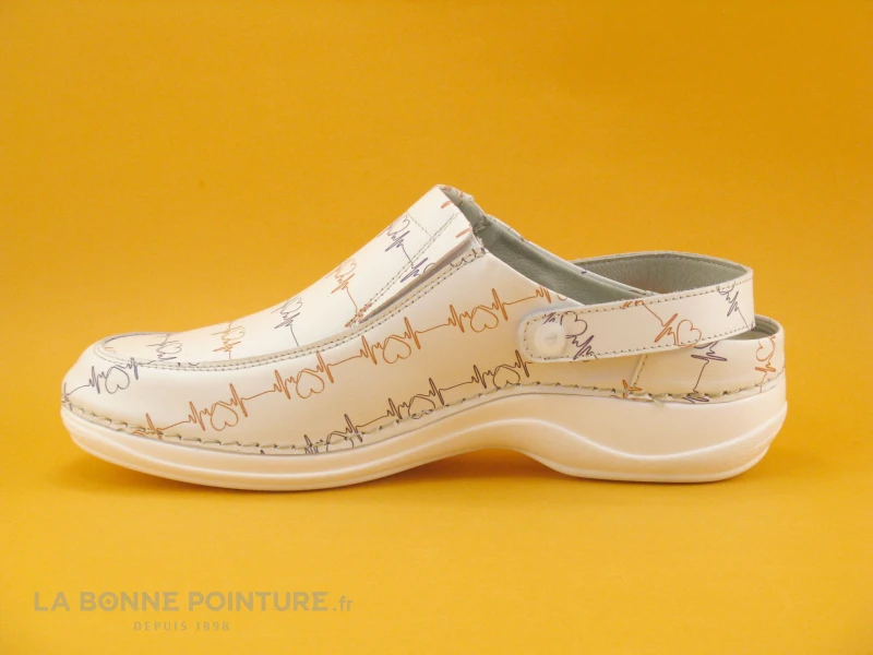 3 Points De Suspension KIADO Blanc - Sabot Femme En Cuir 3 3 Points De Suspension KIADO Blanc - Sabot Femme En Cuir – Image 3