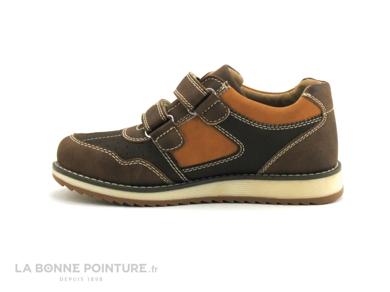 NA ALvaro Marron Cafe - Chaussure Velcro Enfant 3 NA ALvaro Marron Cafe - Chaussure Velcro Enfant – Image 3