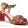 Laura Vita HECO 13 Rouge - Sandale Talon Haut