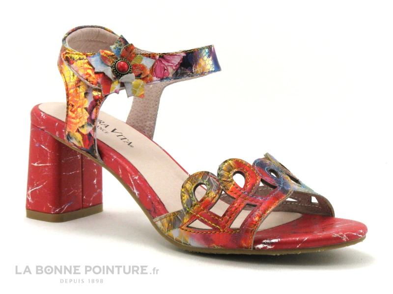 Laura Vita HECO 13 Rouge - Sandale Talon Haut 5 Laura Vita HECO 13 Rouge - Sandale Talon Haut – Image 5