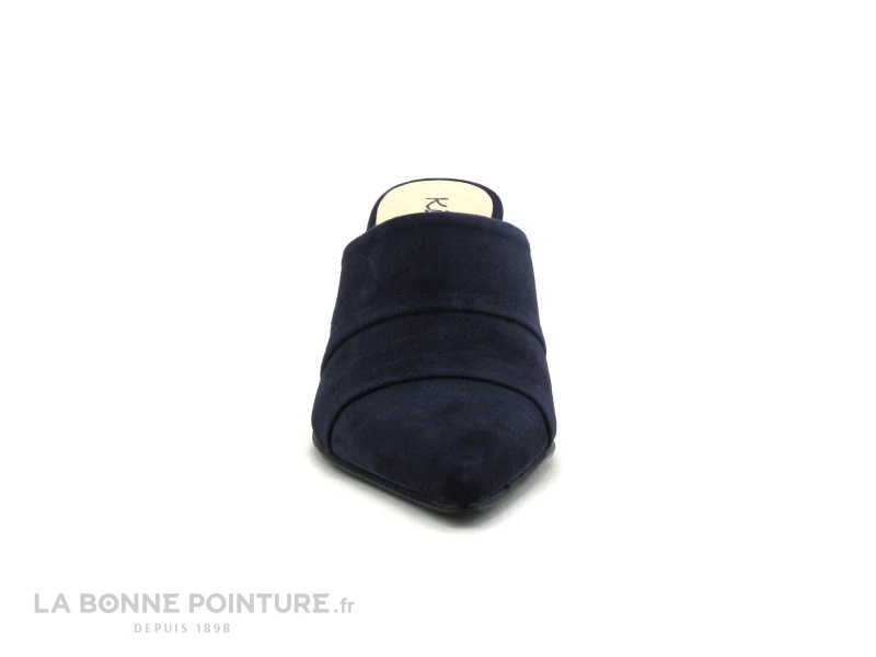 Caty Kivala MUGUET Velours Marine - Sabot Pointu Talon 2 Caty Kivala MUGUET Velours Marine - Sabot Pointu Talon â Image 2