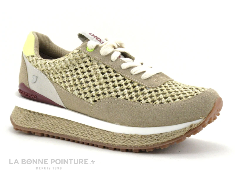 Gioseppo CREEL 69013 Beige - Paille Ajouree - Basket Mode Femme 5 Gioseppo CREEL 69013 Beige - Paille Ajouree - Basket Mode Femme â Image 5