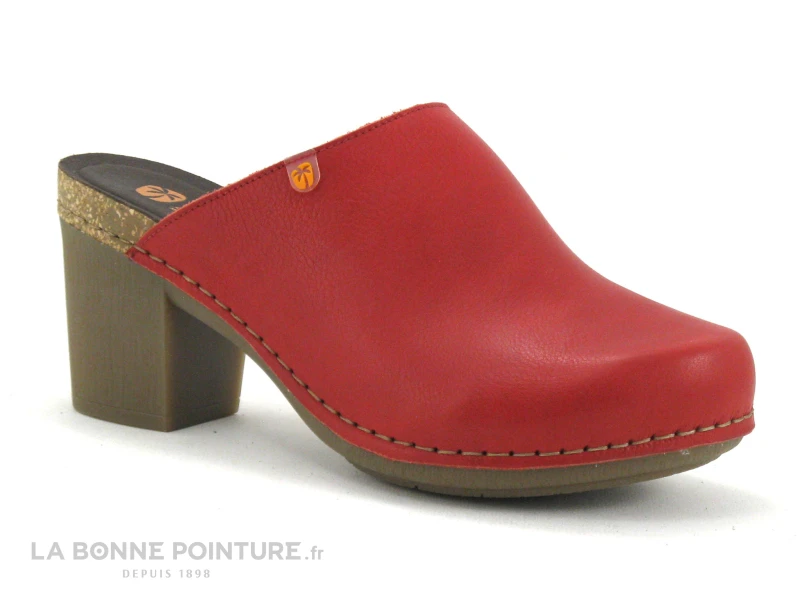 Jungla 7855 Rojo - Sabot Femme Cuir Rouge - Talon Haut 5 Jungla 7855 Rojo - Sabot Femme Cuir Rouge - Talon Haut – Image 5