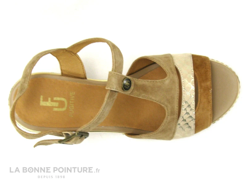 Fugitive IZANE LP5HG69 Mastic -Sandale Beige - Talon Compense 6 Fugitive IZANE LP5HG69 Mastic -Sandale Beige - Talon Compense – Image 6