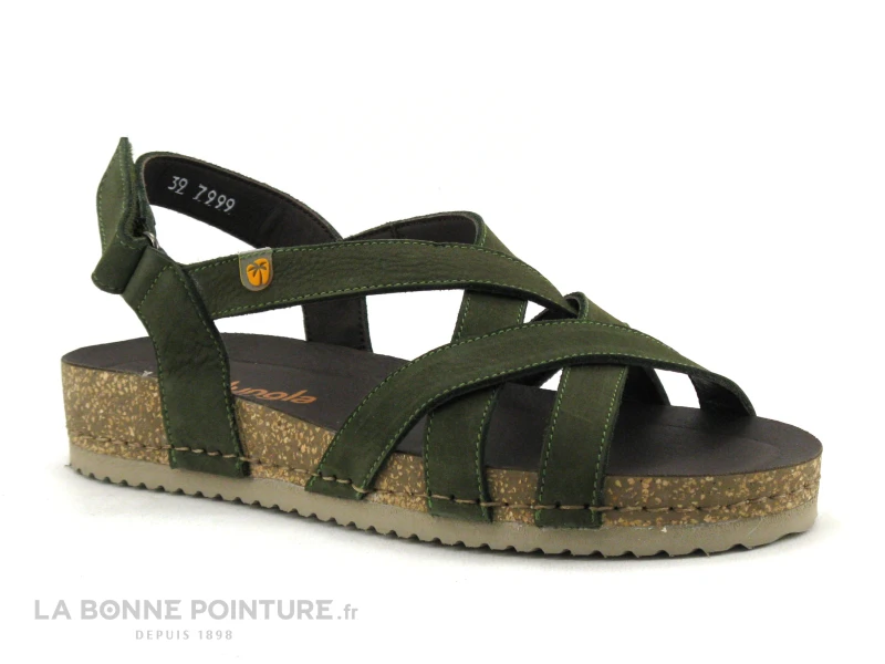 Jungla 7999 Forest Prado - Sandale Femme En Cuir Vert 1 Jungla 7999 Forest Prado - Sandale Femme En Cuir Vert