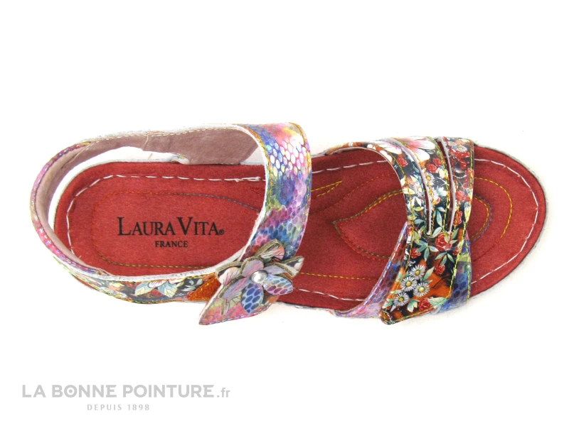 Laura Vita JACDISO 03 Rouge - Sandale Femme Avec Bride Velcro 6 Laura Vita JACDISO 03 Rouge - Sandale Femme Avec Bride Velcro – Image 6