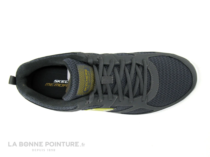 Skechers BURNS AGOURA 52635 Charcoal - Basket Grise - Homme 6 Skechers BURNS AGOURA 52635 Charcoal - Basket Grise - Homme – Image 6