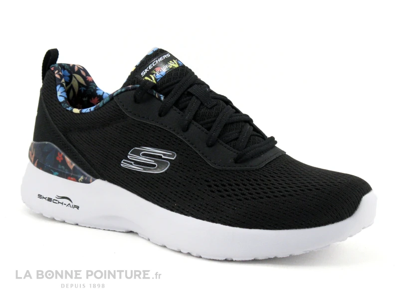 Skechers Skech-Air 149756 - Dinamight - Laid Out - Noir Et Fleuri - Basket F 1 Skechers Skech-Air 149756 - Dinamight - Laid Out - Noir Et Fleuri - Basket F