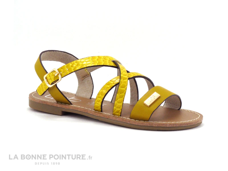 LPB BIANKA - Jaune Croco - Sandale Fille 1 LPB BIANKA - Jaune Croco - Sandale Fille
