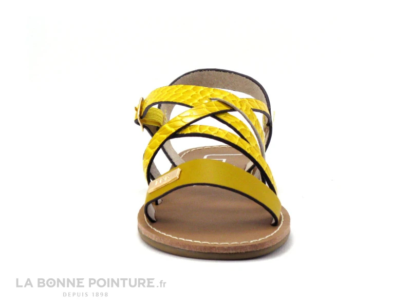 LPB BIANKA - Jaune Croco - Sandale Fille 2 LPB BIANKA - Jaune Croco - Sandale Fille â Image 2