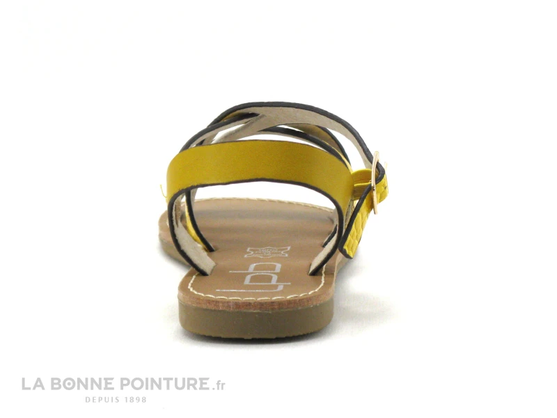 LPB BIANKA - Jaune Croco - Sandale Fille 4 LPB BIANKA - Jaune Croco - Sandale Fille â Image 4