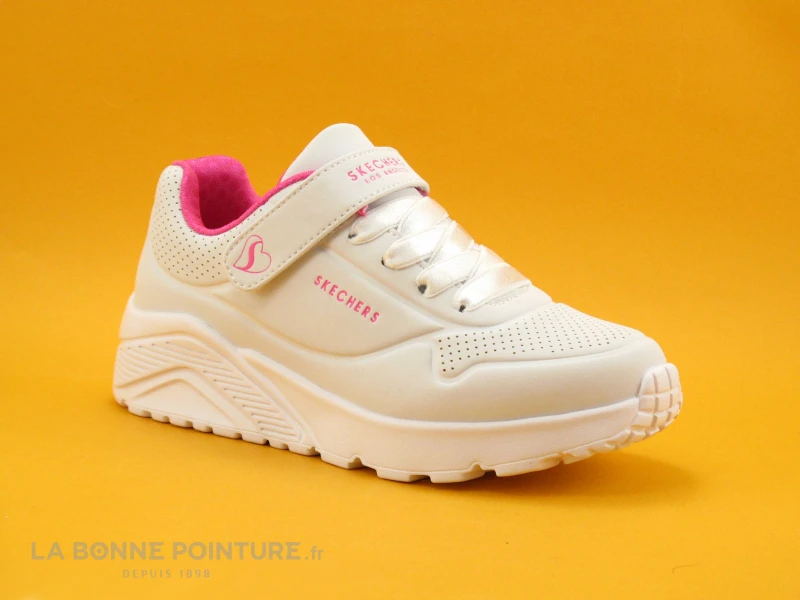 Skechers UNO LITE Blanc 310451L - Basket Fille Skechers Street 5 Skechers UNO LITE Blanc 310451L - Basket Fille Skechers Street â Image 5