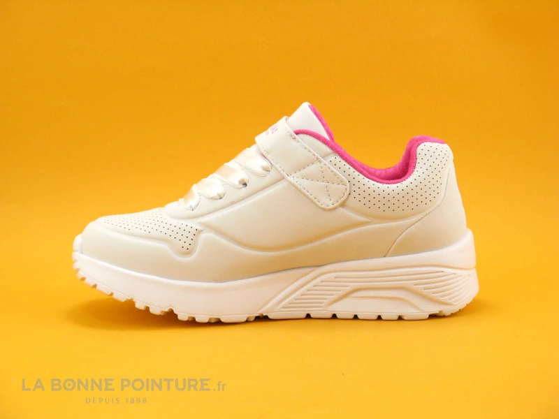Skechers UNO LITE Blanc 310451L - Basket Fille Skechers Street 3 Skechers UNO LITE Blanc 310451L - Basket Fille Skechers Street â Image 3