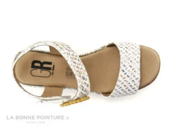 Geo Reino VIABE Zimbali Blanc - Sandale Femme Talon Compense -Optimal Chaussures Magasin cd24607c73b9e66c561f35ea11d5d5ef img 8208.jpg 181790