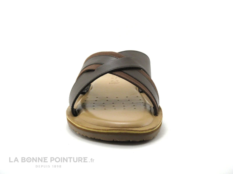 Geox ARTIE U15V1A Coffee - Mule Homme Brides Croisees 2 Geox ARTIE U15V1A Coffee - Mule Homme Brides Croisees â Image 2