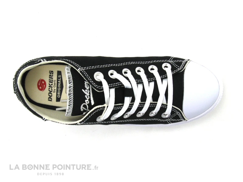 Dockers 50VL201 - Basket Toile Noire Femme - Semelle Plateforme 6 Dockers 50VL201 - Basket Toile Noire Femme - Semelle Plateforme – Image 6