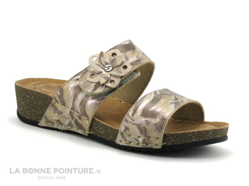 Fly Flot FIZINE Beige - Mule Femme Reglable Avec Scratch 1 Fly Flot FIZINE Beige - Mule Femme Reglable Avec Scratch