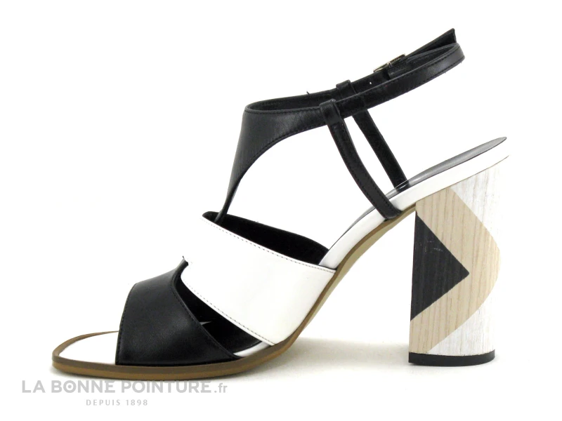 Adige ALSAF F100 Capri Nero Bianco - Sandale Talon 3 Adige ALSAF F100 Capri Nero Bianco - Sandale Talon â Image 3