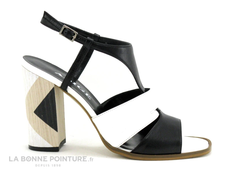 Adige ALSAF F100 Capri Nero Bianco - Sandale Talon 5 Adige ALSAF F100 Capri Nero Bianco - Sandale Talon â Image 5