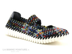 Rock Spring ALEGRA Noir Multicolore - Ballerine Elastique -Optimal Chaussures Magasin cd24607c73b9e66c561f35ea11d5d5ef img 8596.jpg 182149