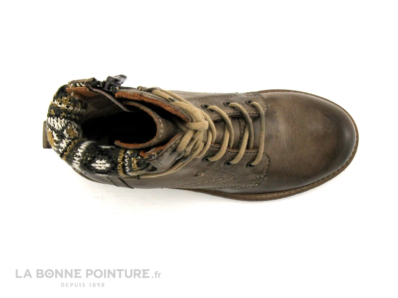 Com Un Point ADGENER Kaki - Bottine Fille Marron 6 Com Un Point ADGENER Kaki - Bottine Fille Marron – Image 6