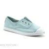 Cienta 70997 Opale - Basket Enfant En Toile Verte Sans Lacet