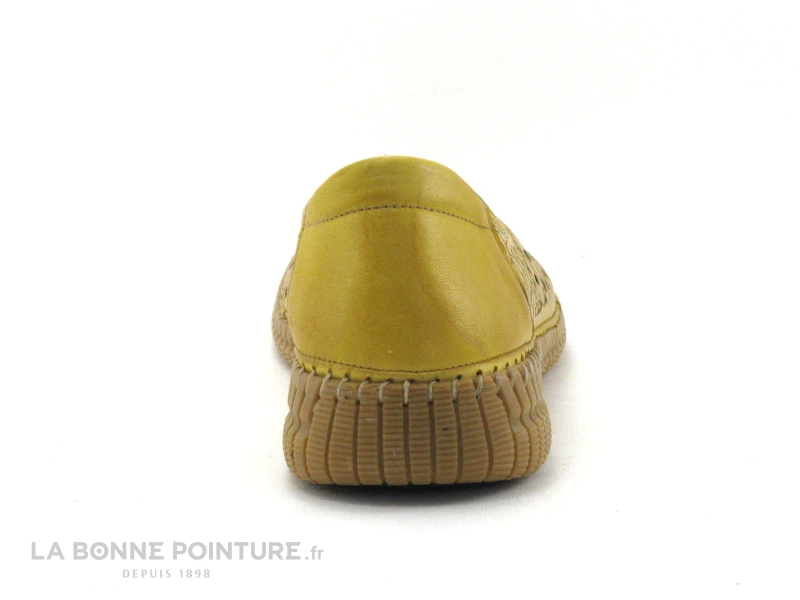 Karyoka RITA Jaune - Ballerine Perforee Femme Cuir Jaune 4 Karyoka RITA Jaune - Ballerine Perforee Femme Cuir Jaune â Image 4