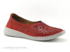 Karyoka RITA Blood - Ballerine Rouge Tige Perforee