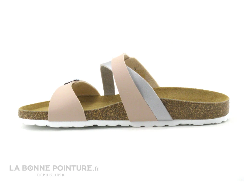 Morans JOUVRE Rose Argent - Mule Anatomique Femme 2 Morans JOUVRE Rose Argent - Mule Anatomique Femme â Image 2