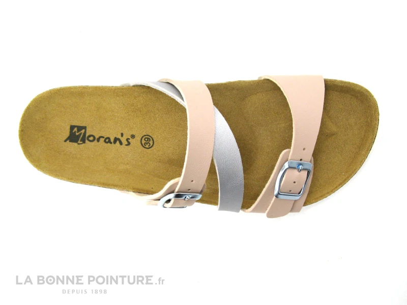 Morans JOUVRE Rose Argent - Mule Anatomique Femme 3 Morans JOUVRE Rose Argent - Mule Anatomique Femme â Image 3