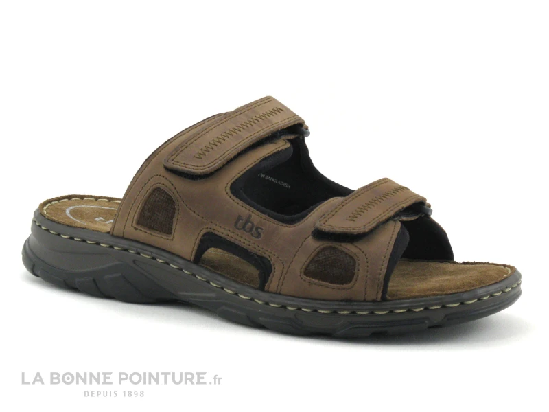 TBS JONATAN-E8155 Marron - Mule Homme Avec Brides A Scratch 1 TBS JONATAN-E8155 Marron - Mule Homme Avec Brides A Scratch