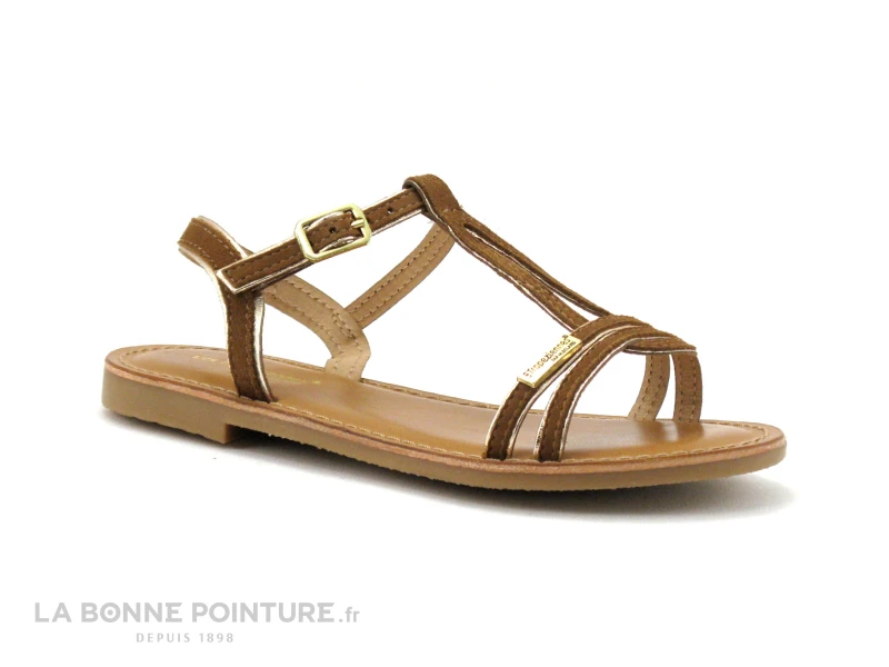 Tropeziennes BADABUC Tan - 23160 - Sandale Plagette Fille 1 Tropeziennes BADABUC Tan - 23160 - Sandale Plagette Fille