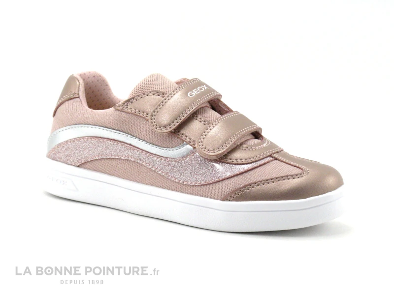 Geox DJROCK Rose - J154MC - Basket Fille Avec Brides Velcro 5 Geox DJROCK Rose - J154MC - Basket Fille Avec Brides Velcro â Image 5