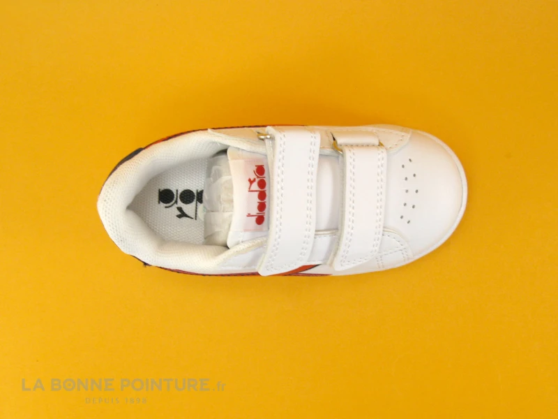 Diadora GAME P PS White Aurora Red - Basket Bleu Blanc Rouge - 2 Velcros 6 Diadora GAME P PS White Aurora Red - Basket Bleu Blanc Rouge - 2 Velcros â Image 6