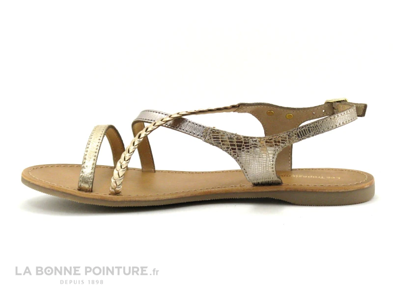 Tropeziennes HANANO Or Multi 19040 - Sandale Plagette 3 Tropeziennes HANANO Or Multi 19040 - Sandale Plagette – Image 3