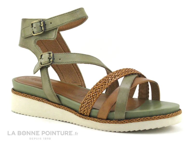 Tamaris 1-28208-28 Sage Nut - Sandale Montante Femme 1 Tamaris 1-28208-28 Sage Nut - Sandale Montante Femme